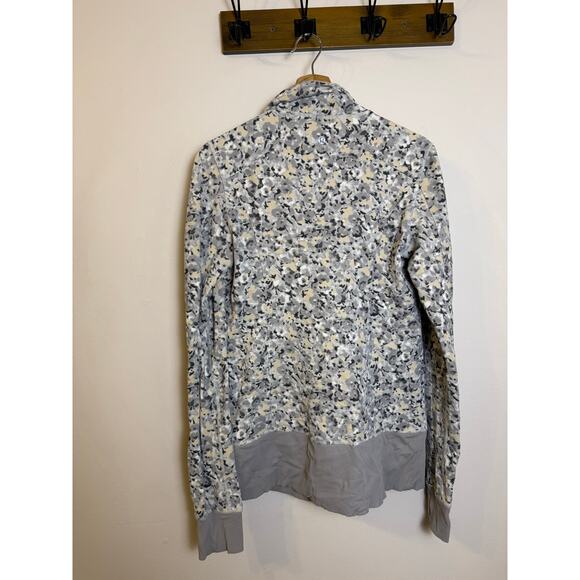 Lululemon Nice Asana Jacket Silver Spoon Full Zip Up Sz 10 - Picture 4 of 7